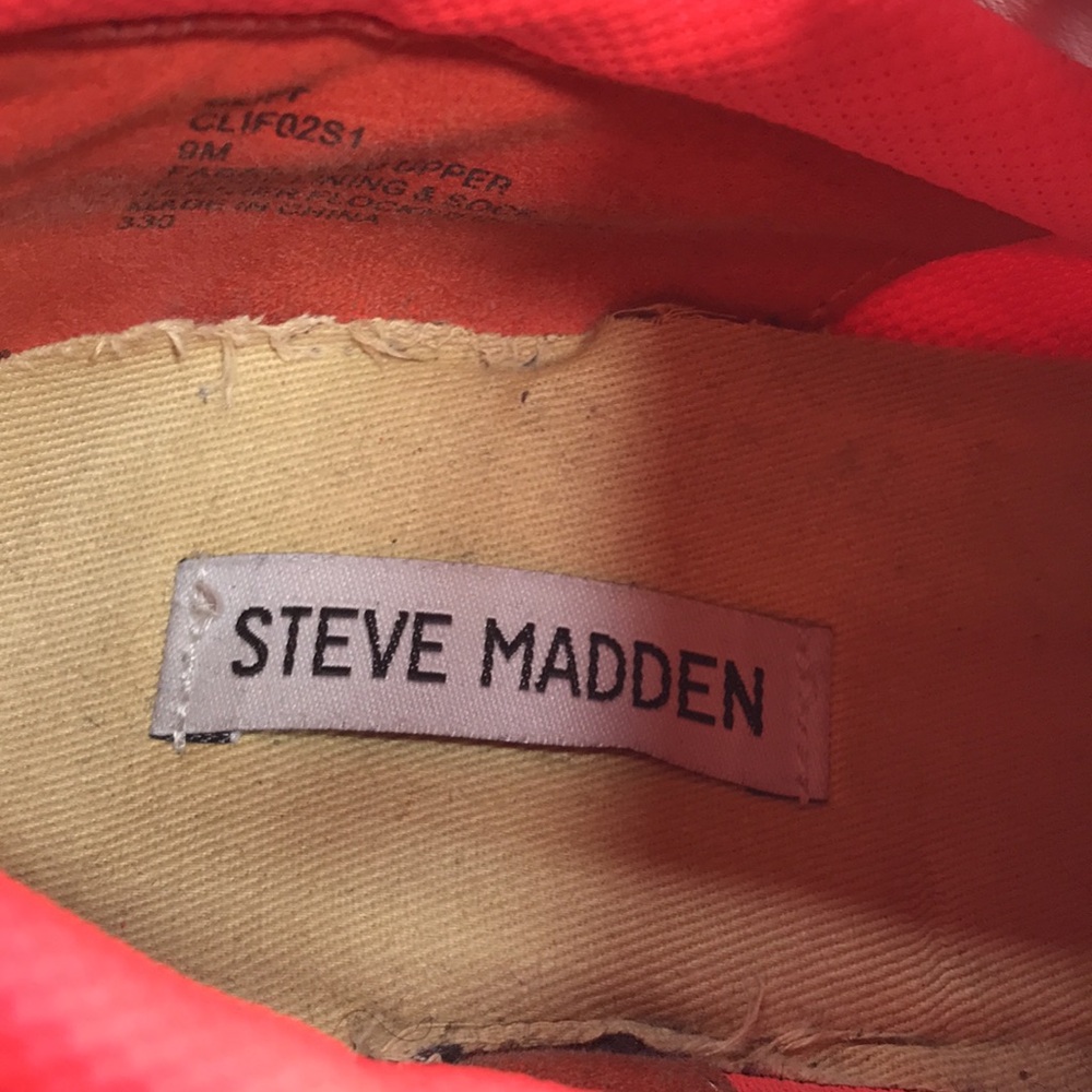 Steve Madden Cliff Chunky Wedge Sneaker Size 9 - Picture 9 of 9